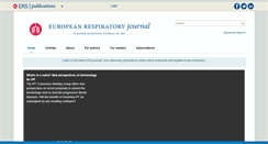 Desktop Screenshot of erj.ersjournals.com