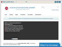 Tablet Screenshot of erj.ersjournals.com